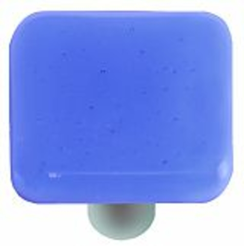 Hot Knobs HK1028-KA Light Sky Blue Square Glass Cabinet Knob - Aluminu