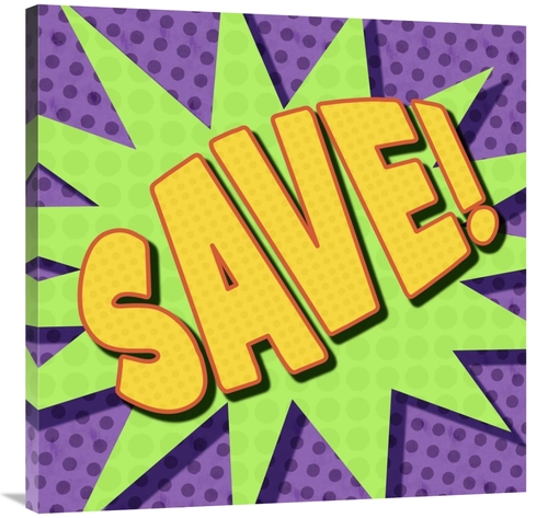 Global Gallery GCS-388380-3636-142 36 x 36 in. Word Power - Save Art P