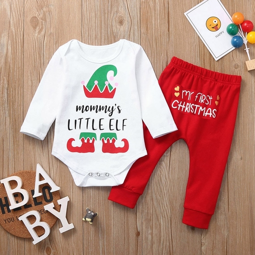 Newborn Infant Baby Girl Boy Christmas Xmas Letter