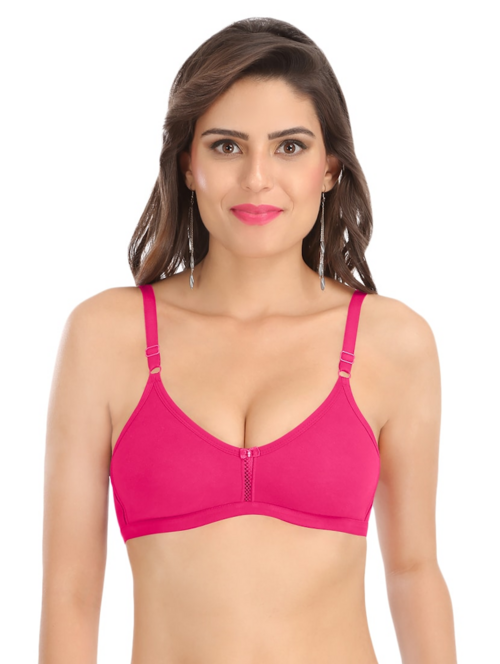 Pink Solid Tube Bra(Size36)(Colorpink)