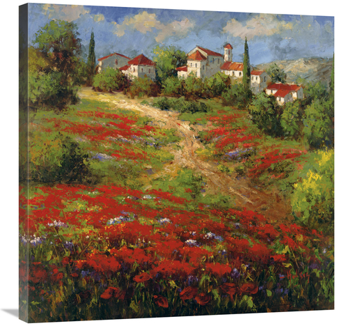 Global Gallery GCS-128425-3030-142 30 x 30 in. Country VIllage II Art 