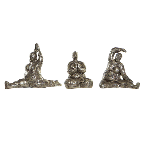Decorative Figure DKD Home Decor 11 x 22,5 x 17 cm Golden Yoga (3