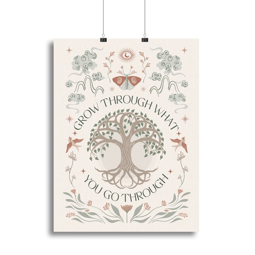 Grow Through Canvas Print or Poster
