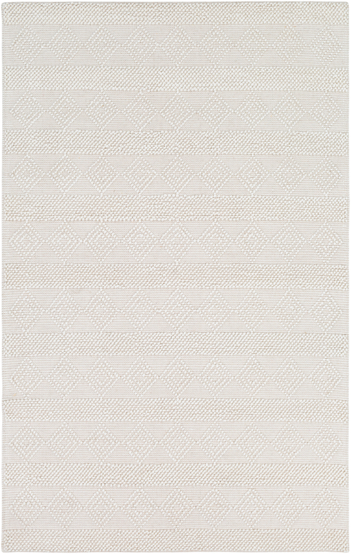 Surya HYG2302-35 3 x 5 ft. Hygge Area Rug, White