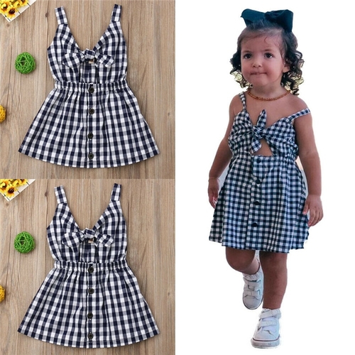 Summer 1-6Y Kids Girls Beach Dress Baby Girls