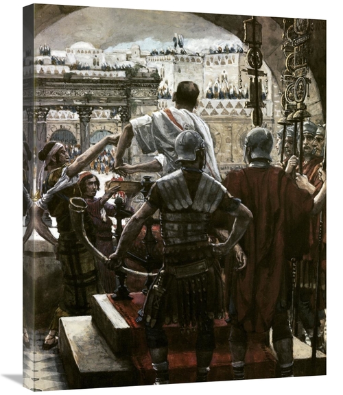 Global Gallery GCS-280465-30-142 30 in. Pilate Washes His Hands Art Pr