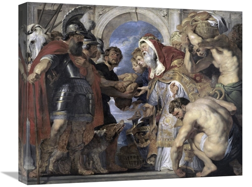 Global Gallery GCS-282781-22-142 22 in. Abraham & Melchizedek Art Prin