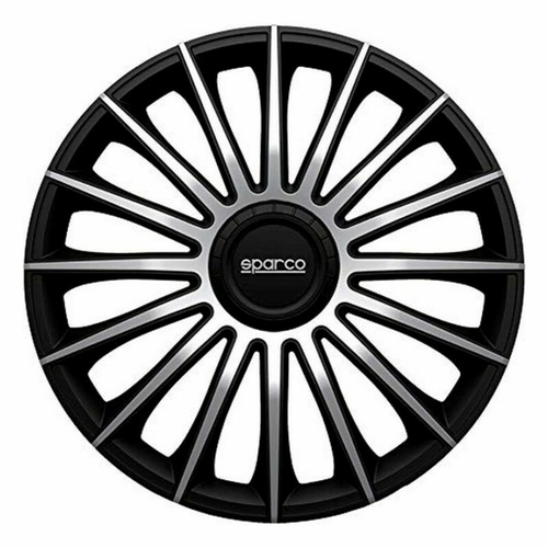 Hubcap Sparco Torino CS5 Black Silver 15" (4 uds)