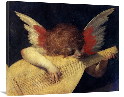 Global Gallery GCS-282033-36-142 36 in. Angel with Lute Art Print - Ro