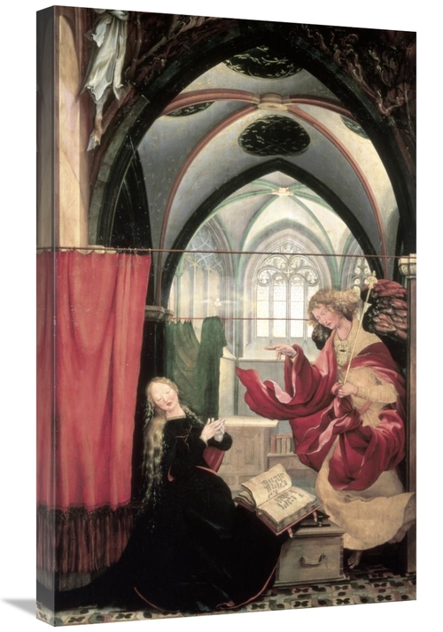 Global Gallery GCS-277819-30-142 30 in. Isenheim Altarpiece - Annuncia