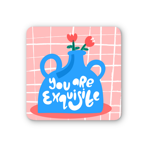 Exquisite Illustrated Coaster (Pack of 6)