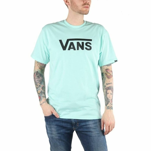 Men’s Short Sleeve T-Shirt Vans Drop V-B Aquamarine