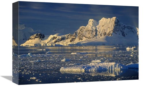 Global Gallery GCS-453453-1218-142 12 x 18 in. Evening Light on Peaks 