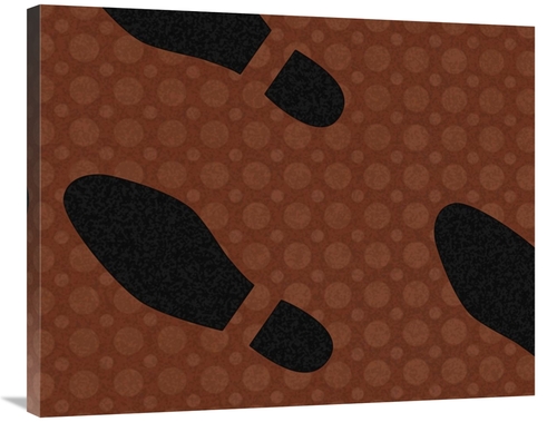 Global Gallery GCS-453834-2835-142 28 x 35 in. Clothing - Footprints A