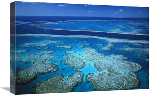 Global Gallery  16 x 24 in. Deep Channel Separating Hardy Reef From Ho