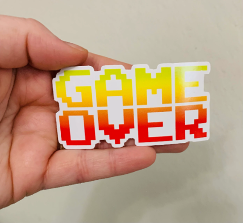 Game Over Sticker/Magnet