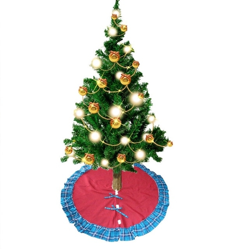 Christmas Tree Skirt Ornament  Xmas Carpet Double