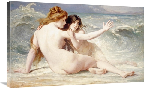 Global Gallery GCS-266730-36-142 36 in. Sea Nymphs Art Print - Albert 