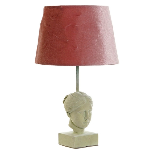 Desk lamp DKD Home Decor White Velvet Resin 250 V 60 W (26 x 26 x 48