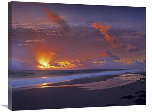 Global Gallery GCS-396015-2432-142 24 x 32 in. Mcarthur Beach at Sunri