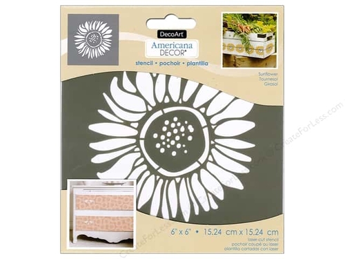 Deco Art 233815 6 x 6 in. Sunflower Stencil