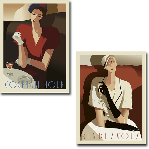 Artistic Home Gallery 1216J739EG Cocktail Hour & Rendezvous by Eli Ada