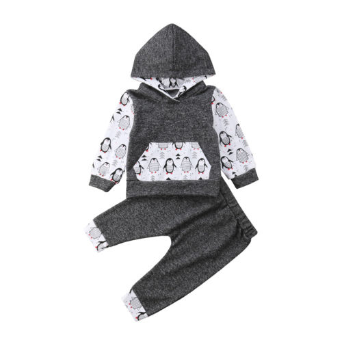 Cool Penguin Baby Boy Girl Outfits Long
