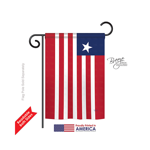 Liberia 2-Sided Impression Garden Flag - 13 x 18.5 in.