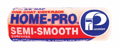 Premier 1803444 Home-Pro Polyester 0.38 x 7 in. Paint Roller Cover for