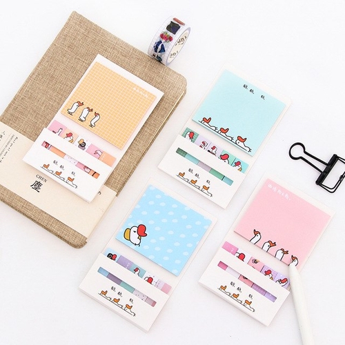 Cute Combination Memo pad Kawaii School Stationery