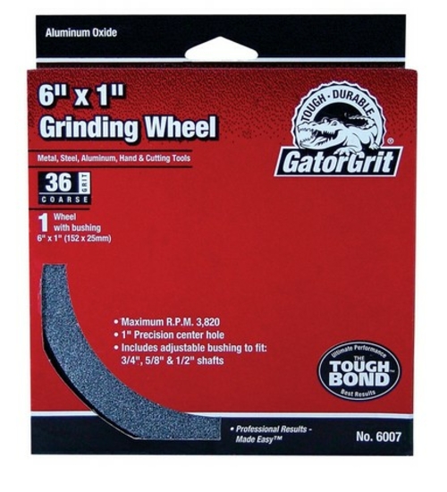 Gatorgrit 6007 6 x 1 x 1 in. Medium Grinding Wheel