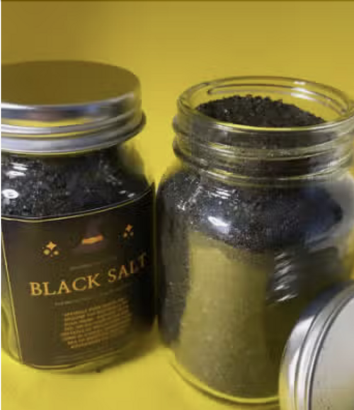 Black Salt, Housewarming Gift, Protection Salt, Ritual Salt