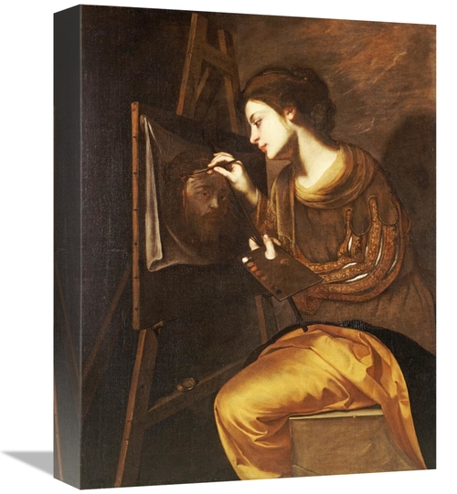 Global Gallery GCS-266461-16-142 16 in. A Female Artist Painting the I