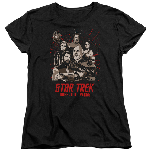 Trevco CBS2228-WT-4 Star Trek & Poster Womens Short Sleeve T-Shirt,