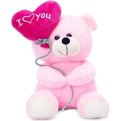 Pink Balloon Teddy Plush Soft Toy Baby Boys & Girls