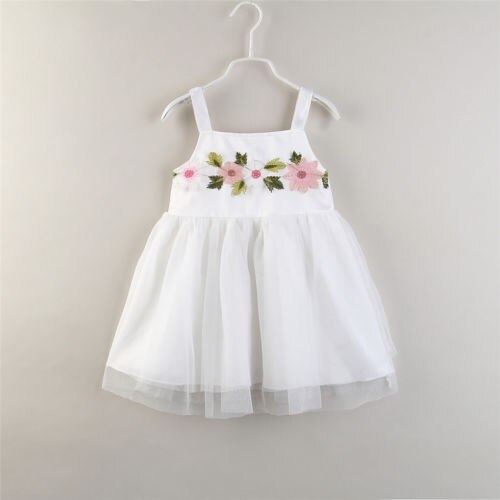 Cute Summer Flower Newborn Baby Girls Sleeveless