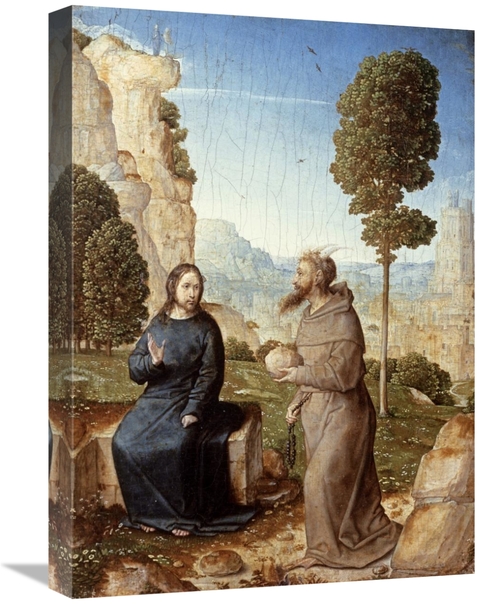 Global Gallery GCS-281961-22-142 22 in. Temptation of Christ in the Wi