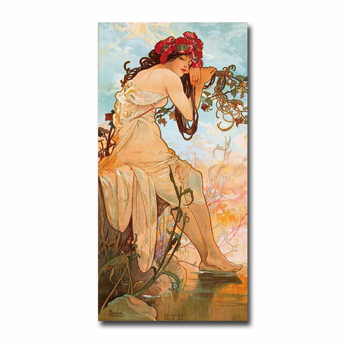 Artistic Home Gallery 1224AM532SAG Ete by Alphonse Mucha Premium Galle