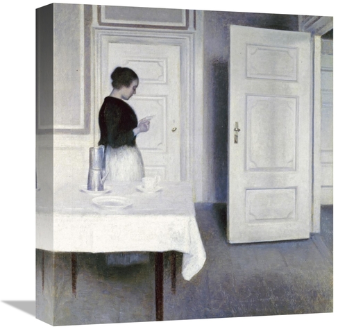 Global Gallery GCS-268046-16-142 16 in. Interior with a Woman Reading 