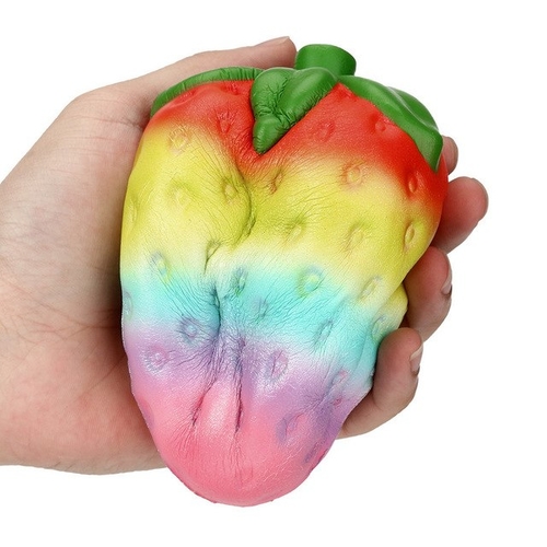 Fashion boy girl toys 12cm Rainbow Strawberry