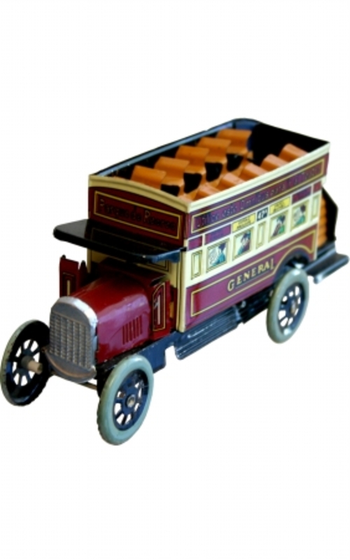 SHAN MS817 Collectible Tin Toy - Bus