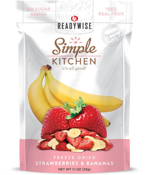 6 CT Case Simple Kitchen Strawberries & Bananas 