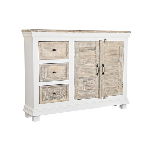 Sideboard DKD Home Decor White Natural Wood Mango wood 122 x 25 x 91