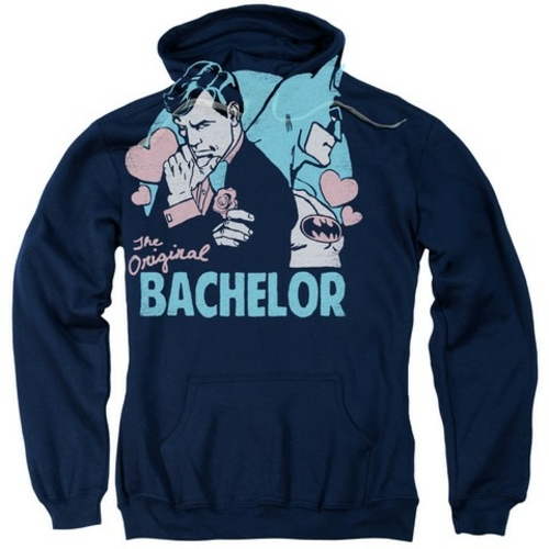 Trevco Dc-Bachelor - Adult Pull-Over Hoodie - Navy- Medium