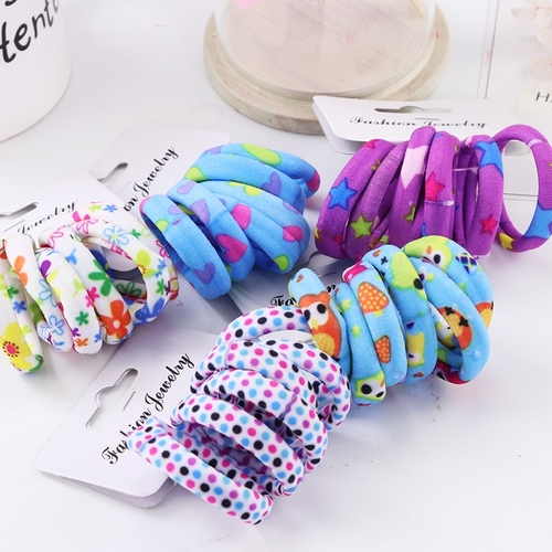 Hot Sale 6PCS/Lot Girls Cute Color Hair Band Pink