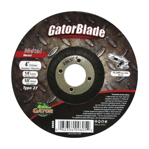 Gator Grit 9605 4 x 0.25 x 0.64 in. Metal Grinding Wheel