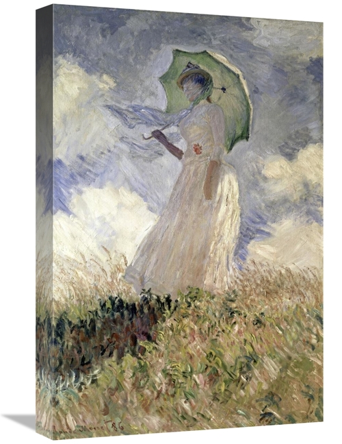 Global Gallery GCS-278750-22-142 22 in. Woman with a Parasol Turned to