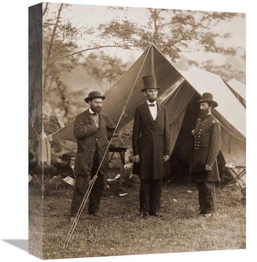 Global Gallery GCS-455382-16-142 16 in. President Lincoln on the Battl