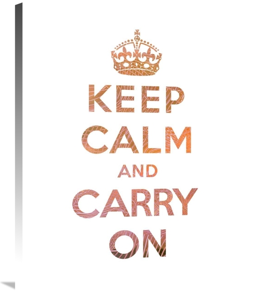 Global Gallery GCS-371974-2835-142 28 x 35 in. Keep Calm & Carry on - 