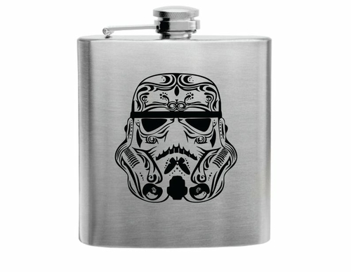 Day of the Dead Stormtrooper, Star Wars, Hip Flask, Printed Flask